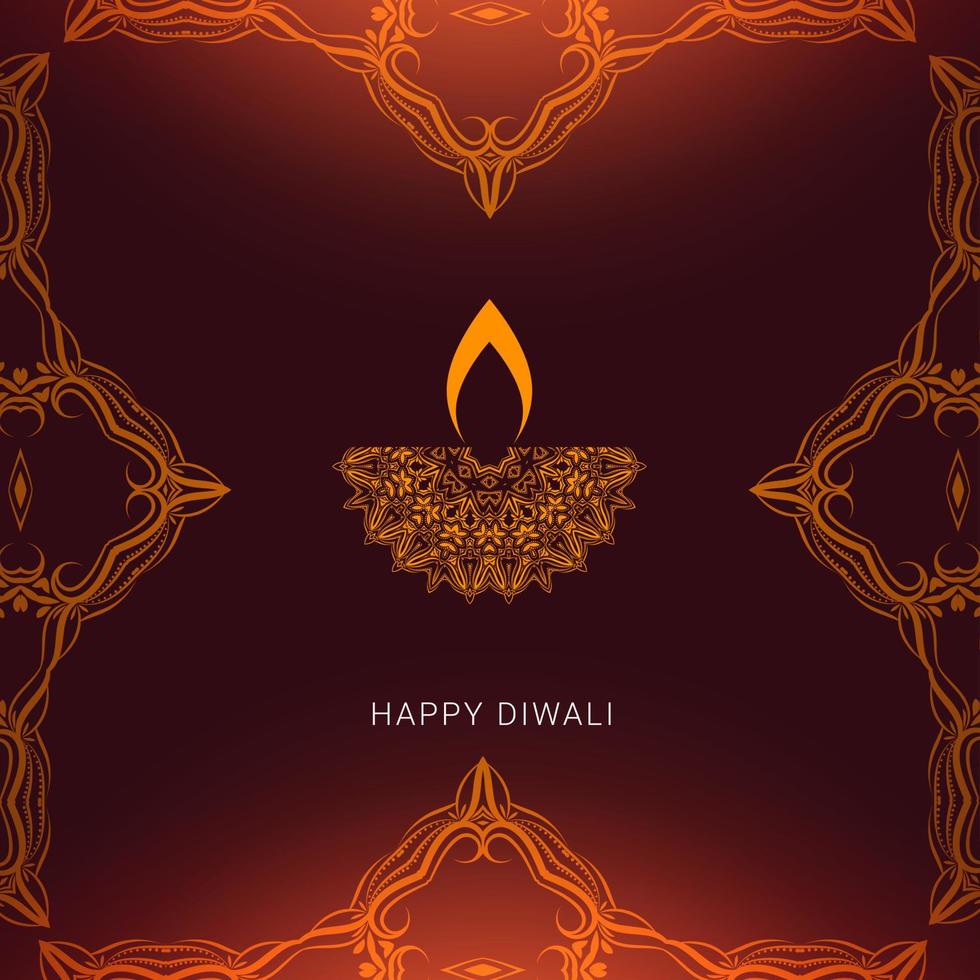 mooie hindoe festival van diwali vector achtergrond
