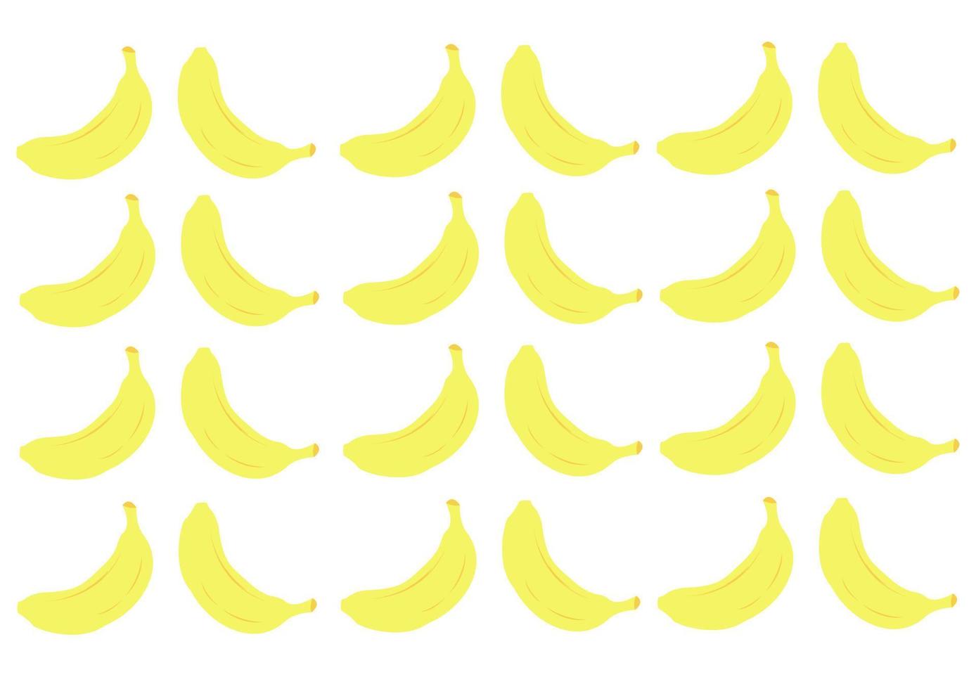 bananenpatroon met een felgele kleur vector