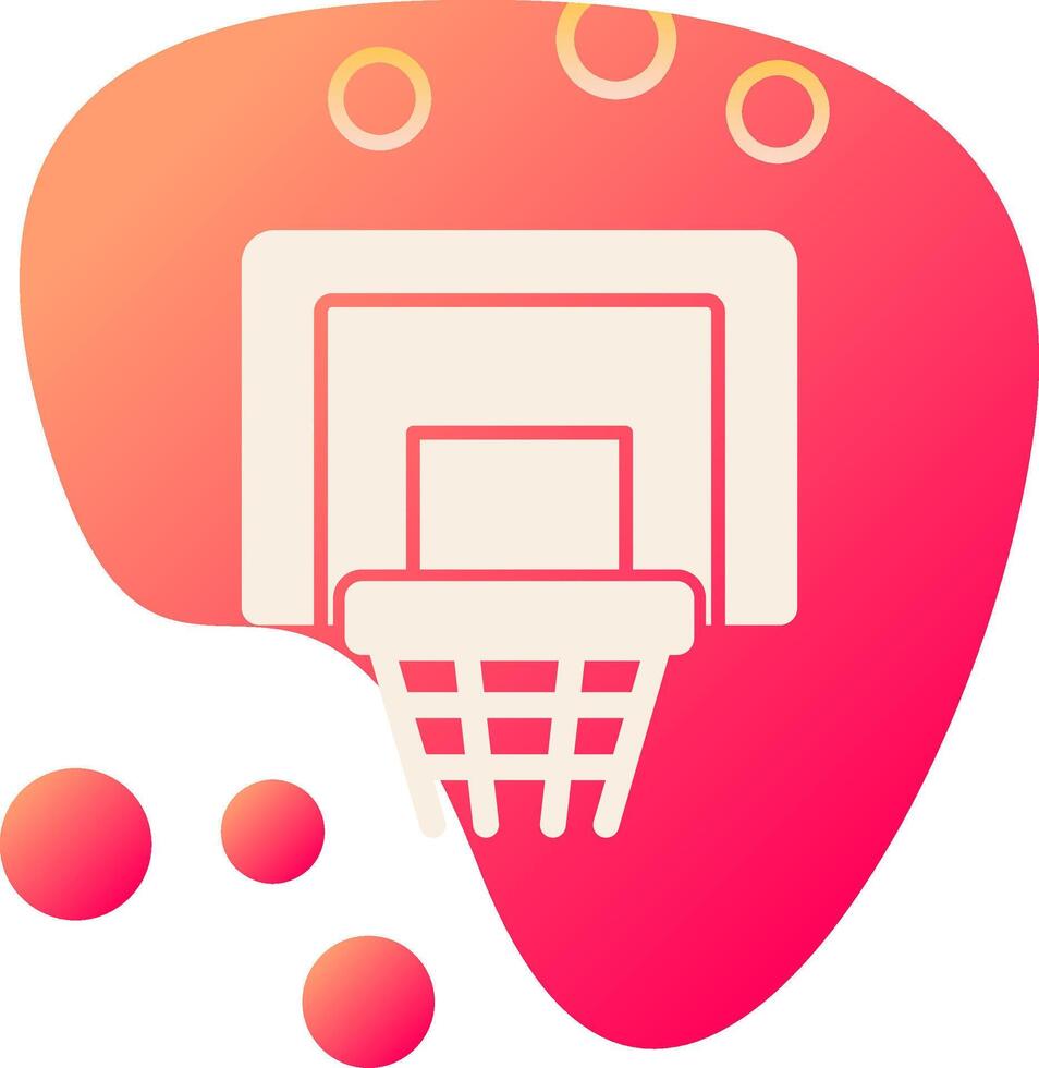 basketbal hoepel vecto icoon vector