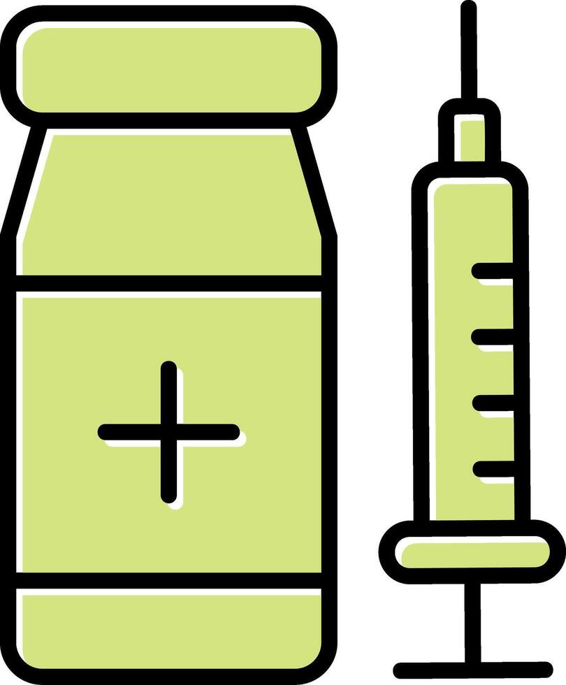 vaccinatie vecto icoon vector