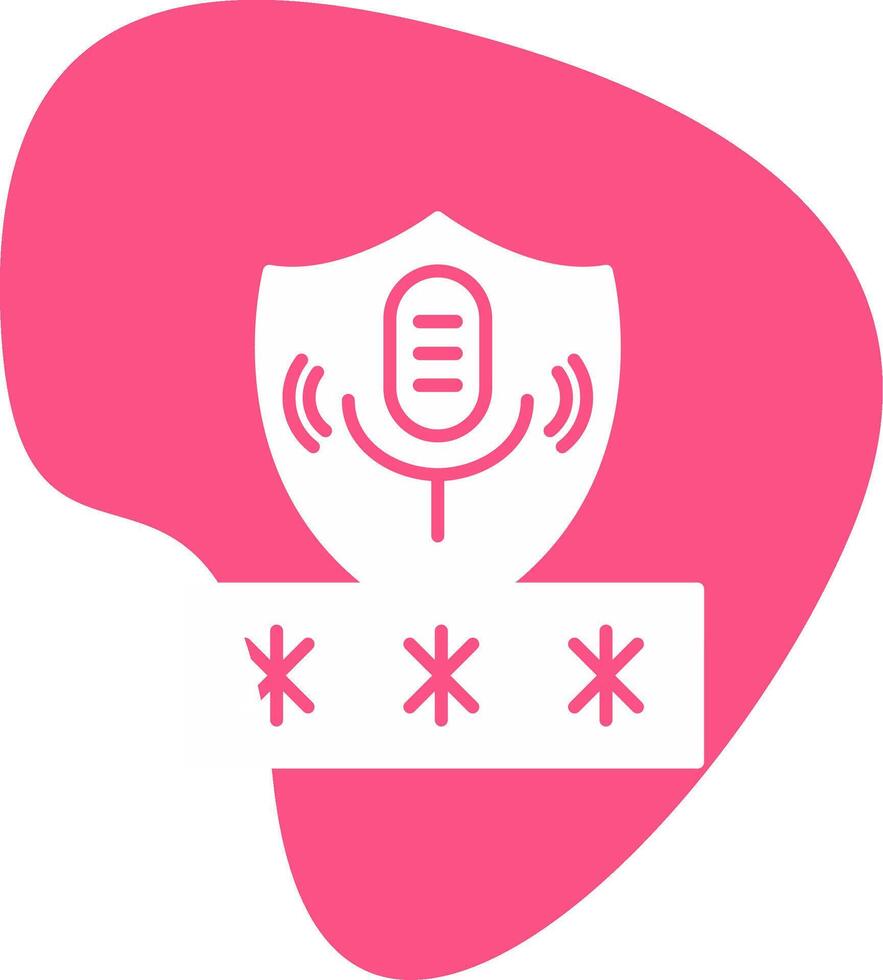 stem toegang veiligheid vecto icoon vector