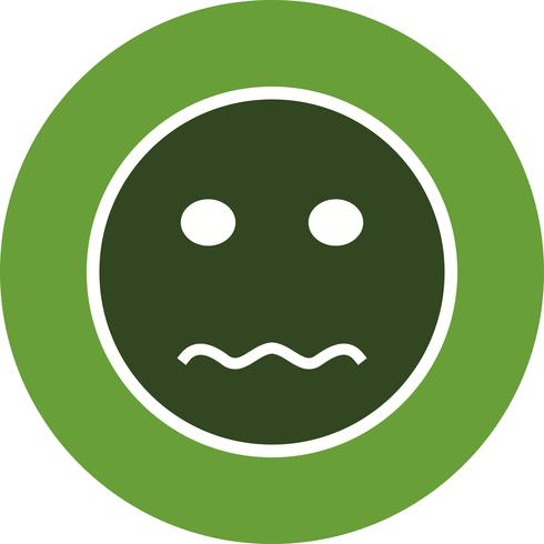 Zenuwachtig Emoji Vector Icon