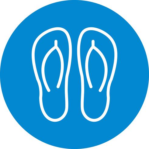 slippers vector pictogram