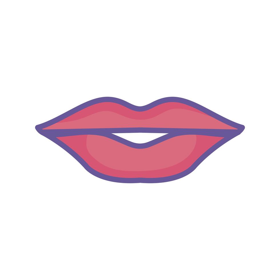 sexy lippen vrouw vector