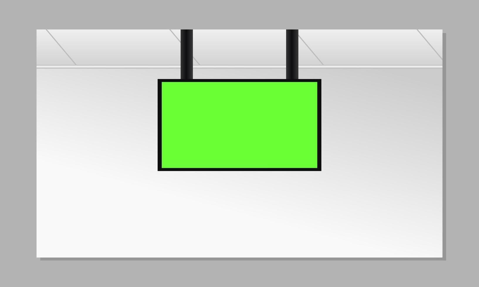 groen scherm TV Bij kantoor. lcd Scherm of toezicht houden op animatie vector