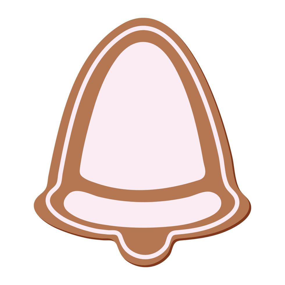 cookie bell peperkoek vector voor web, presentatie, logo, pictogram, enz