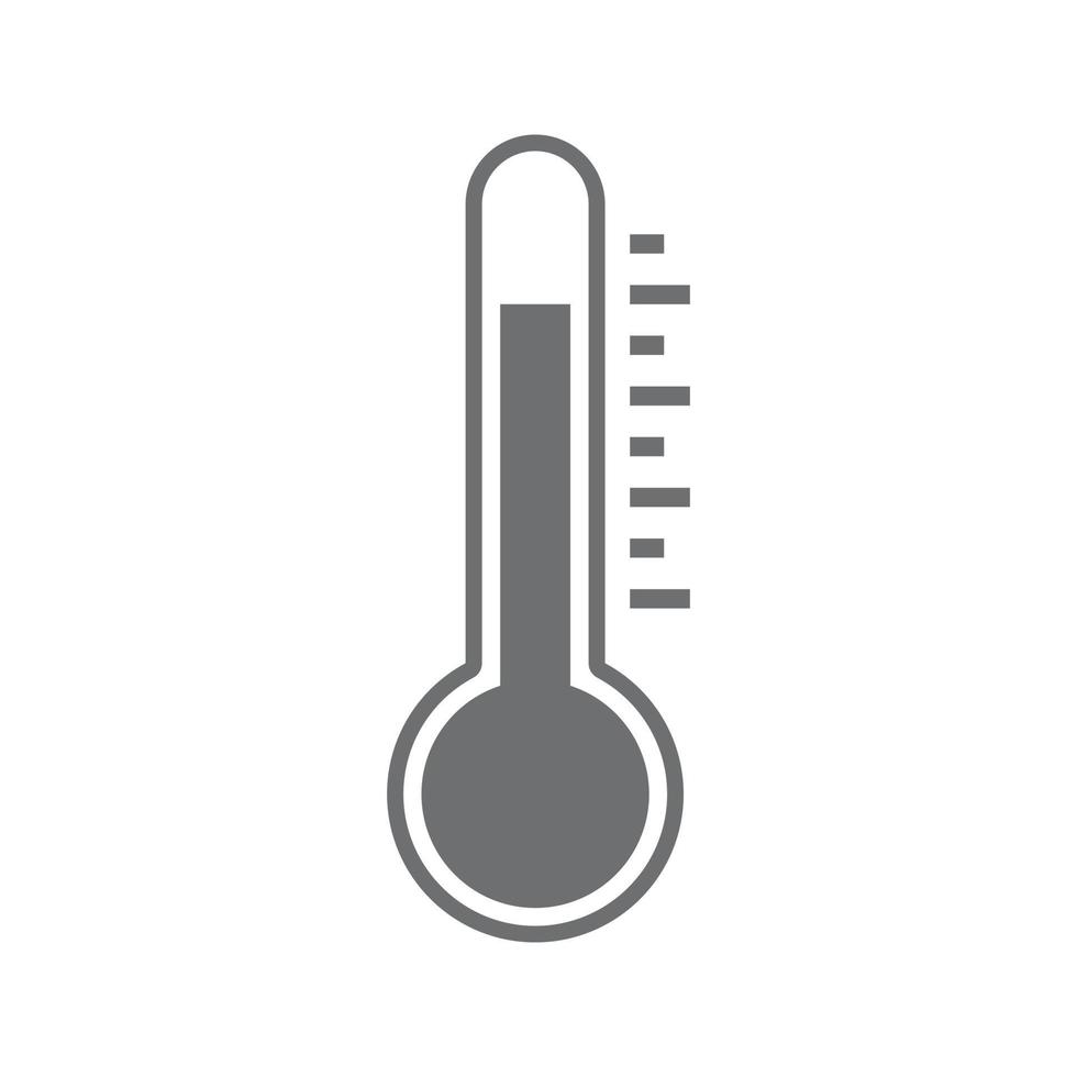 thermometer temperatuur warm of koud pictogram vector voor web, presentatie, logo, infographic