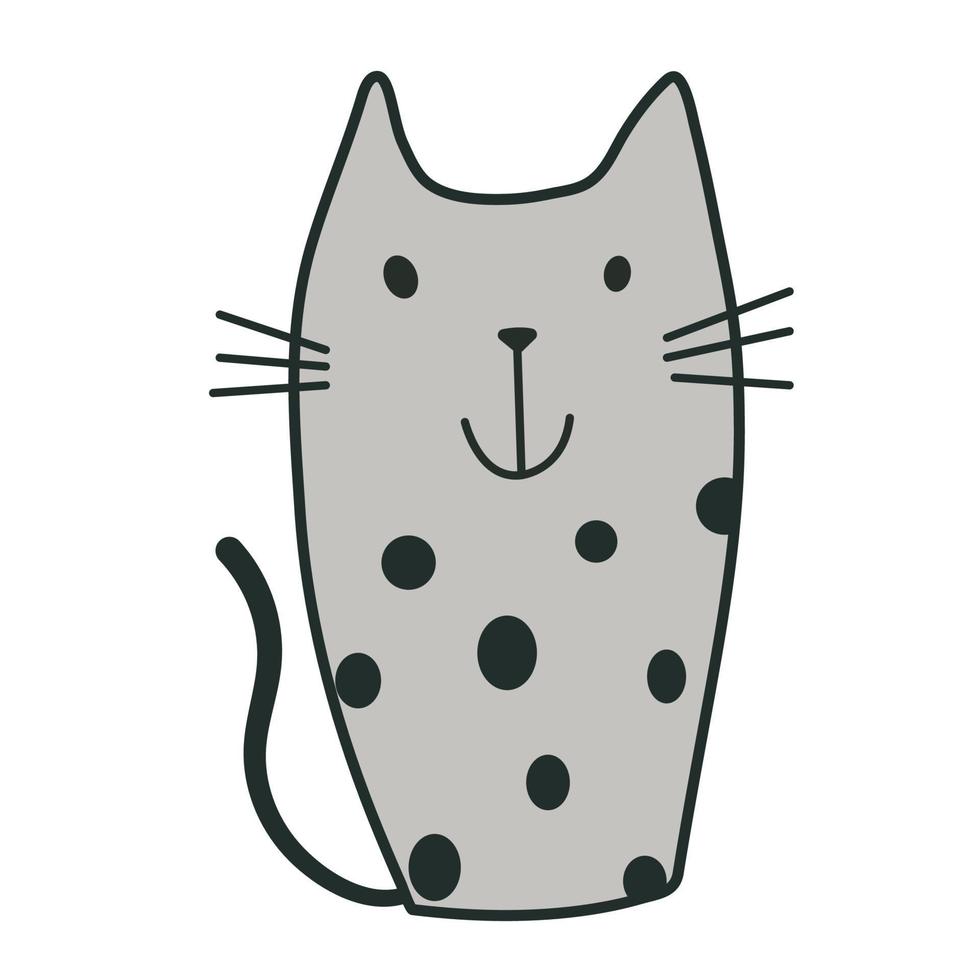 leuke cartoon eigenzinnige kat vector