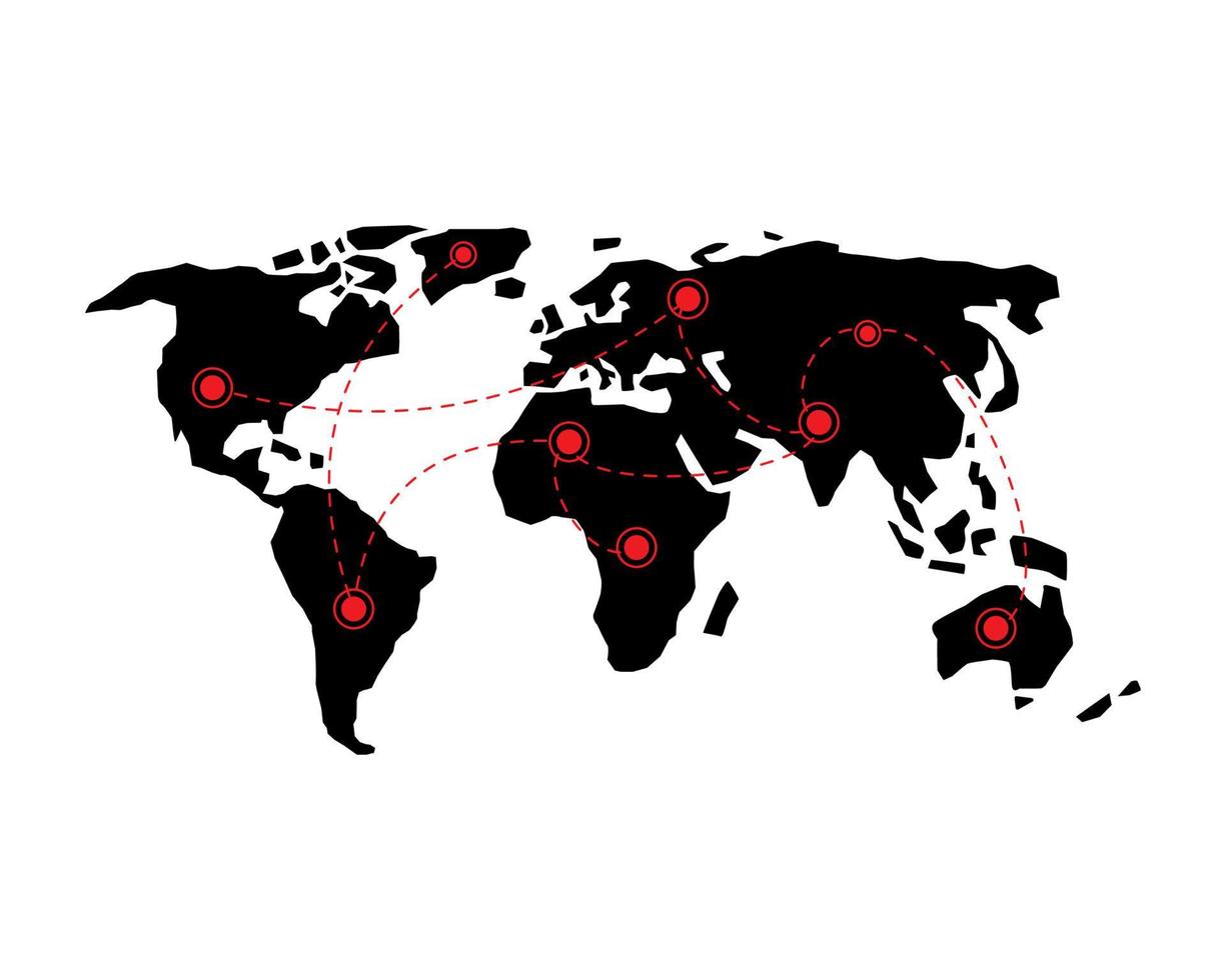 covid-19, covid 19 kaart bevestigde gevallen rapporteren wereldwijd wereldwijd. coronavirus ziekte 2019 situatie update wereldwijd. kaarten laten zien waar het coronavirus zich heeft verspreid, grafisch op een witte achtergrond vector