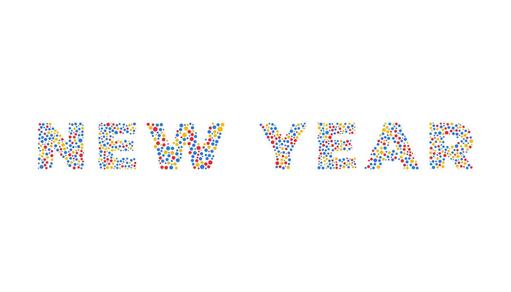 2022 gelukkig nieuwjaar tekst. ontwerpsjabloon viering typografie poster, spandoek of wenskaart voor prettige kerstdagen en gelukkig nieuwjaar. vector illustratie vintage