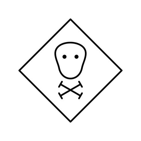 giftige vector pictogram