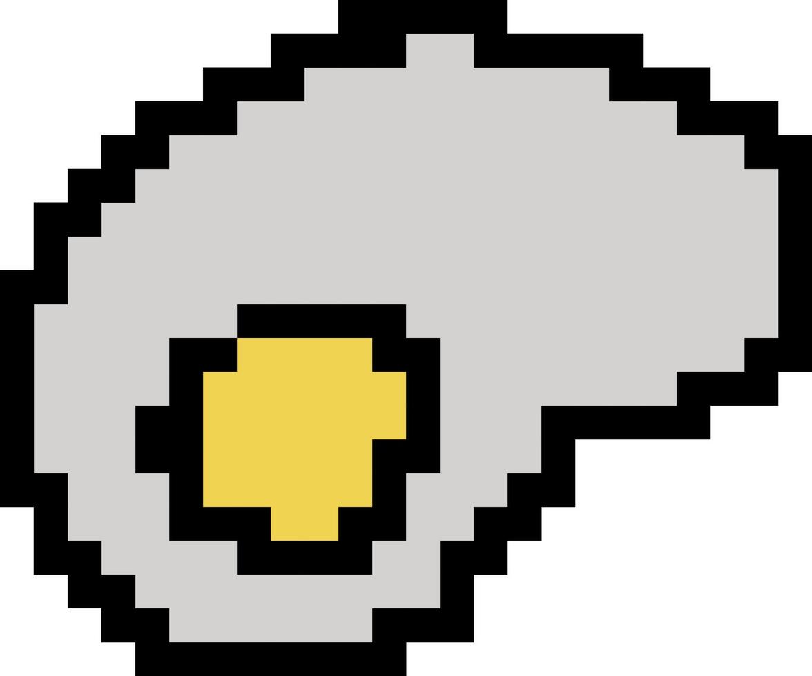 pixel ei icoon. vector illustratie