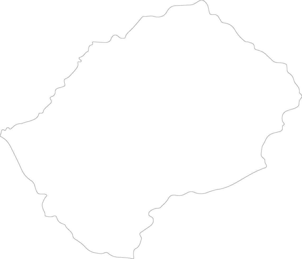 Lesotho schets kaart vector