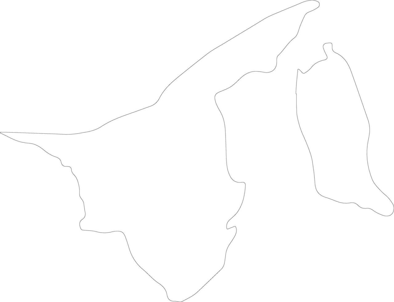 Brunei schets kaart vector