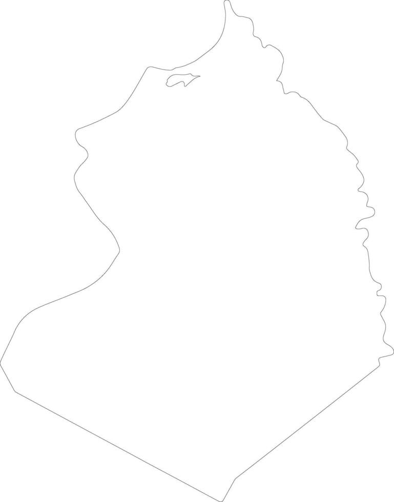 al buhayra Egypte schets kaart vector