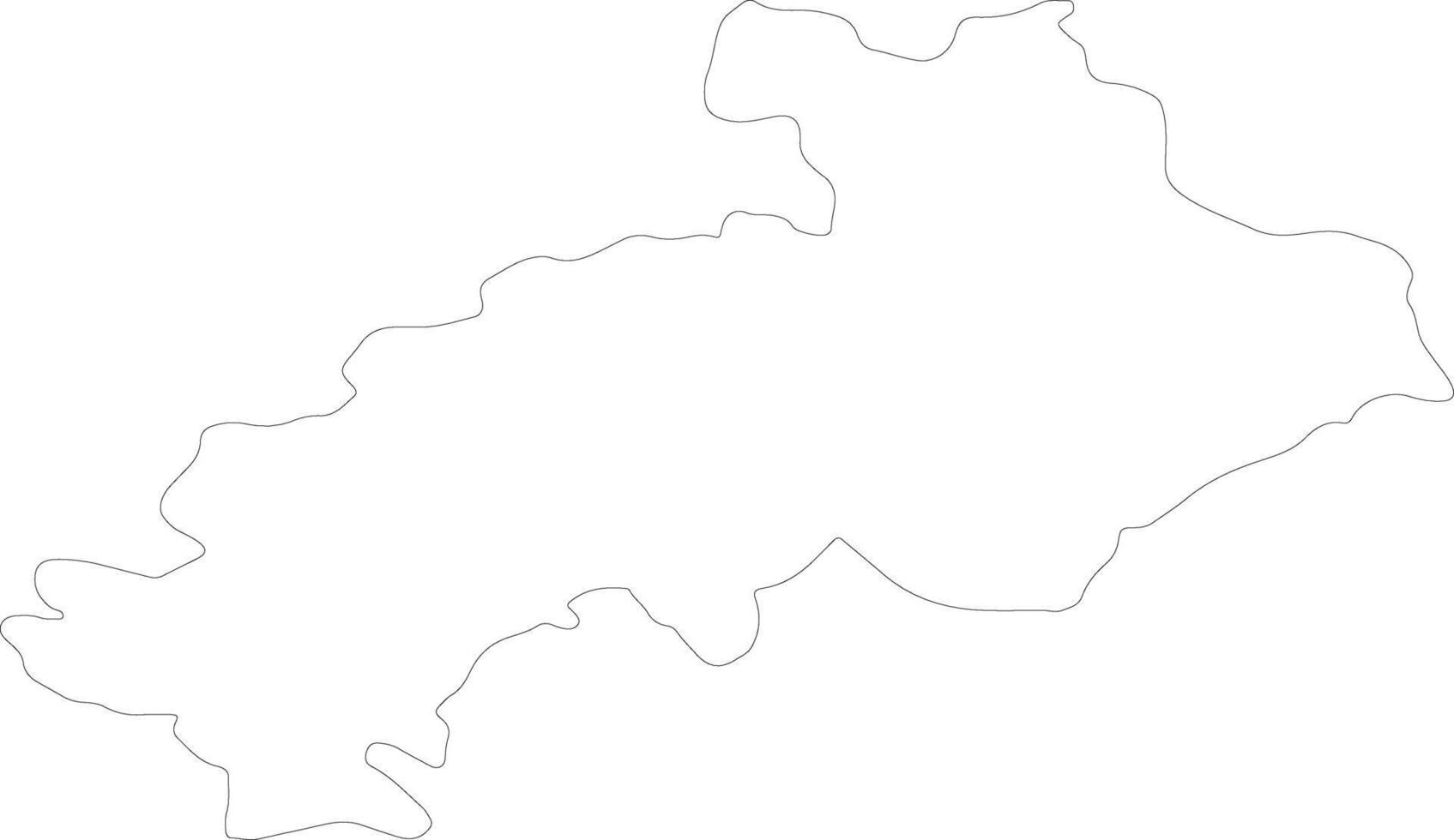 hautes-alpes Frankrijk schets kaart vector