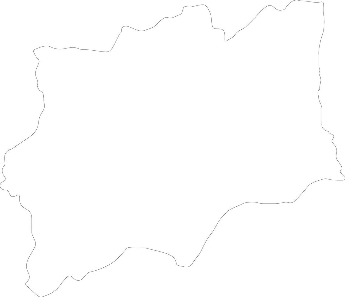 huila Angola schets kaart vector