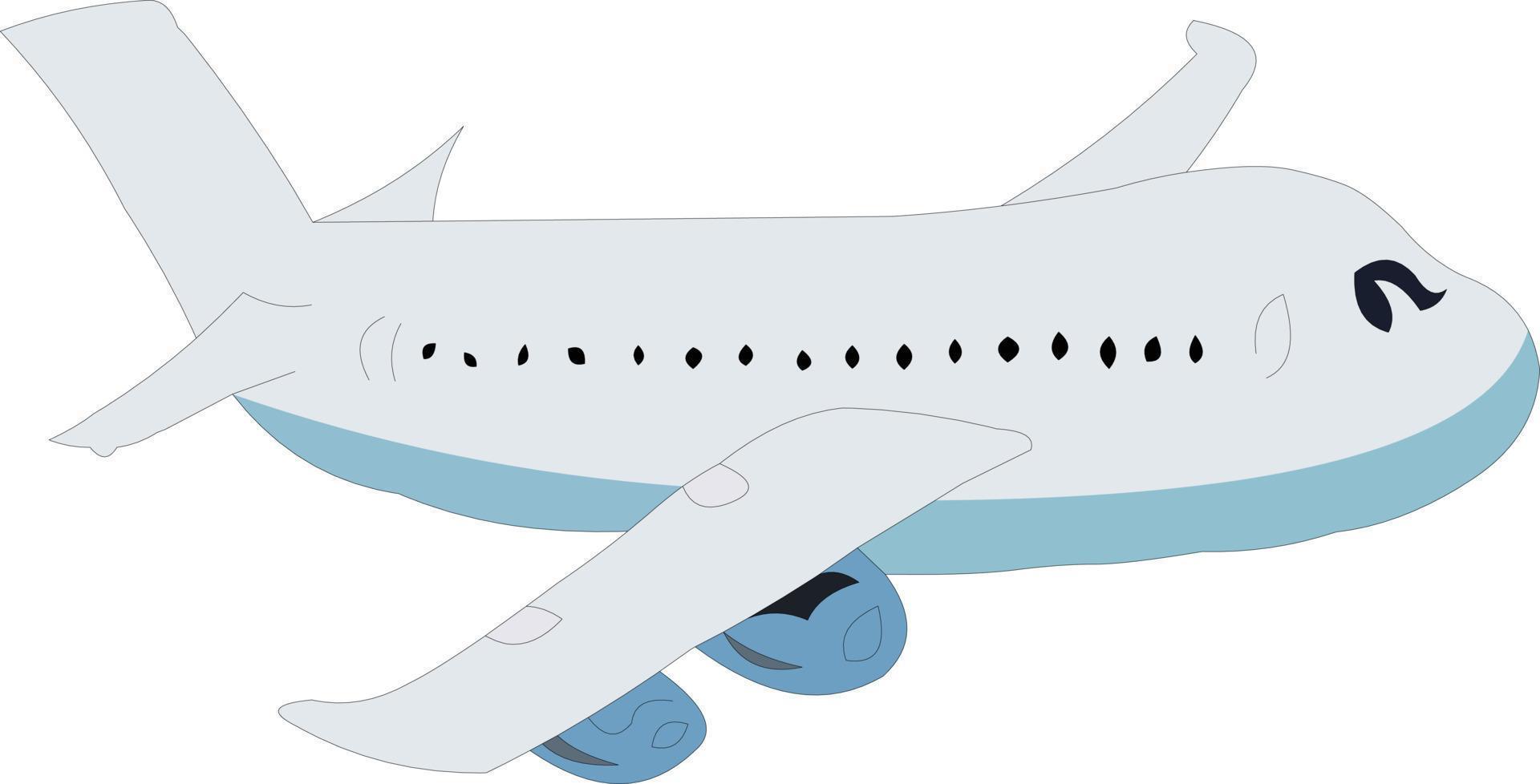 illustratie van een vliegtuig vector kunst