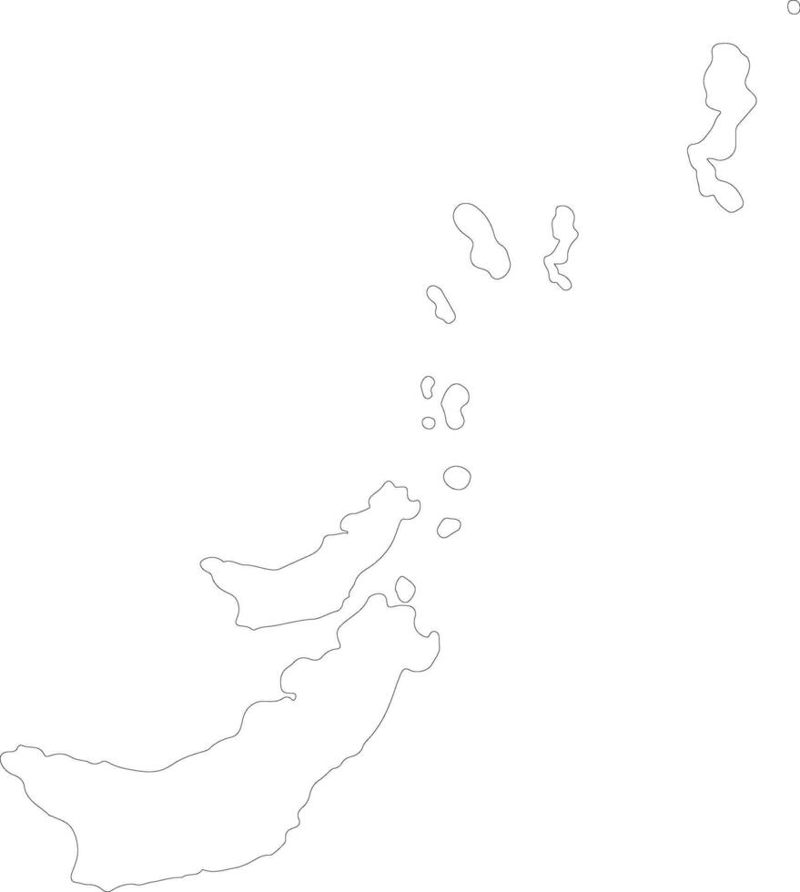 sulawesi utara Indonesië schets kaart vector