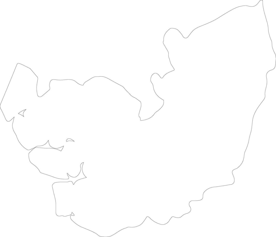 delta Nigeria schets kaart vector