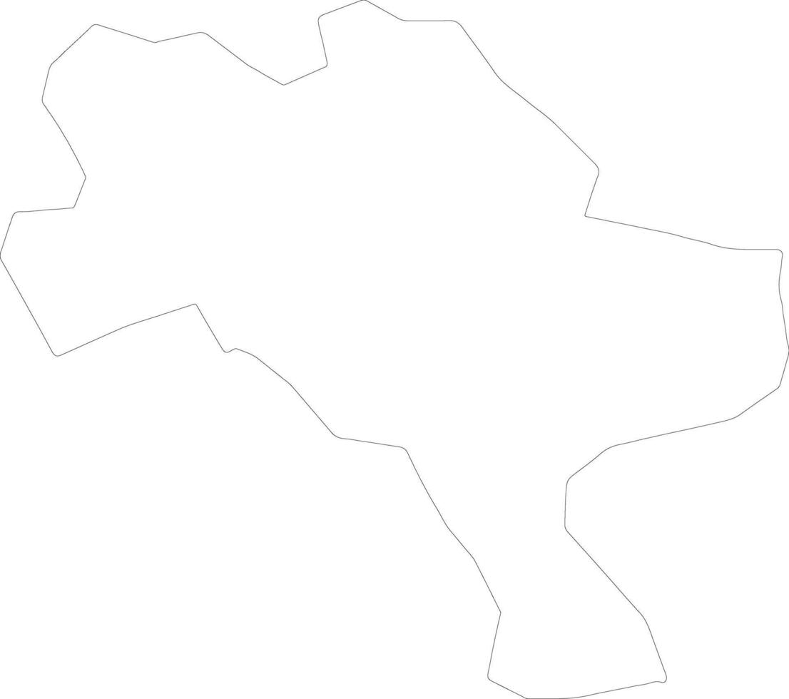 gnjilane Kosovo schets kaart vector