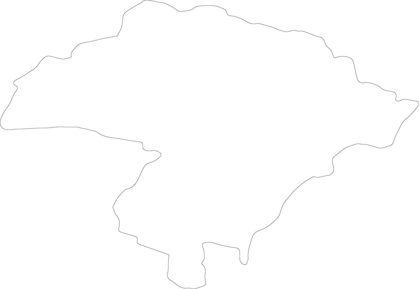 iringa Verenigde republiek van Tanzania schets kaart vector