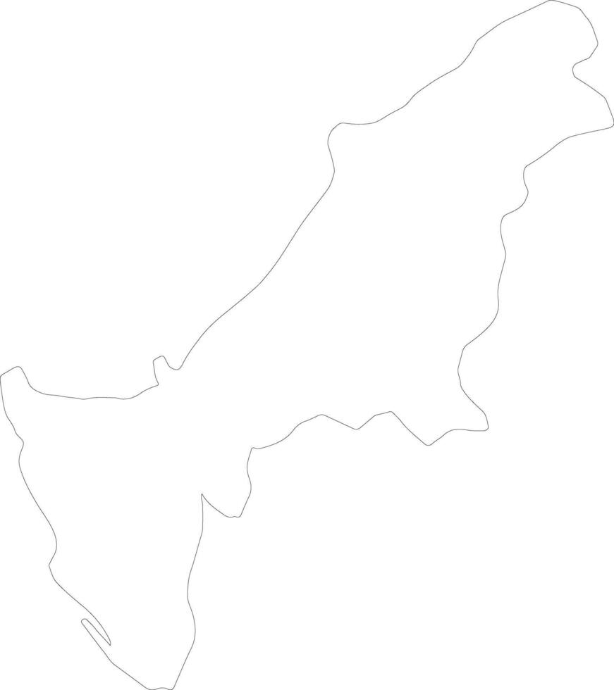 kaohsiung stad Taiwan schets kaart vector