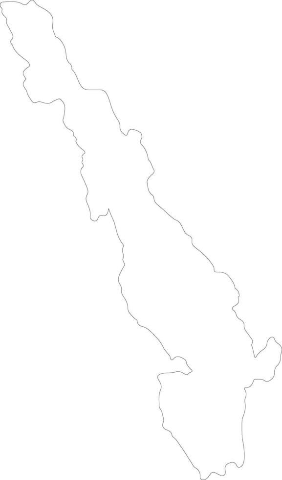 kayin Myanmar schets kaart vector