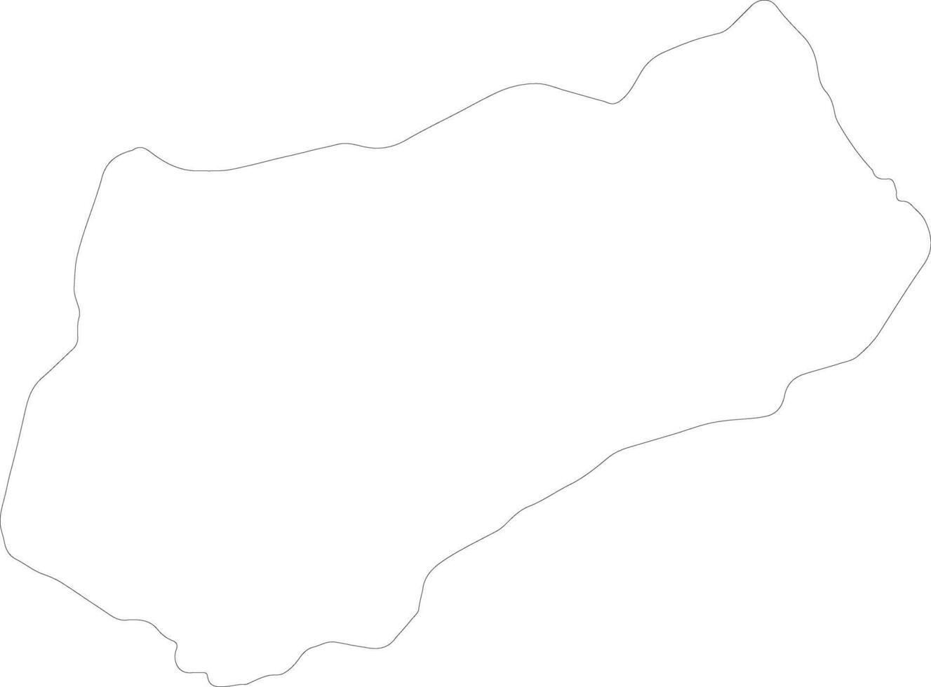 inloggen Occidental Tsjaad schets kaart vector