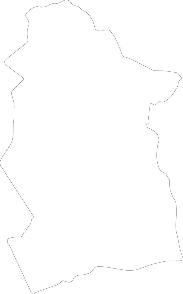mandoul Tsjaad schets kaart vector