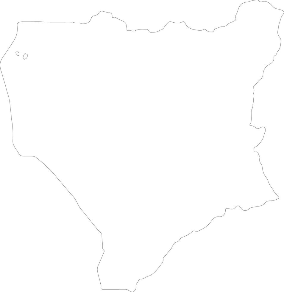niassa Mozambique schets kaart vector