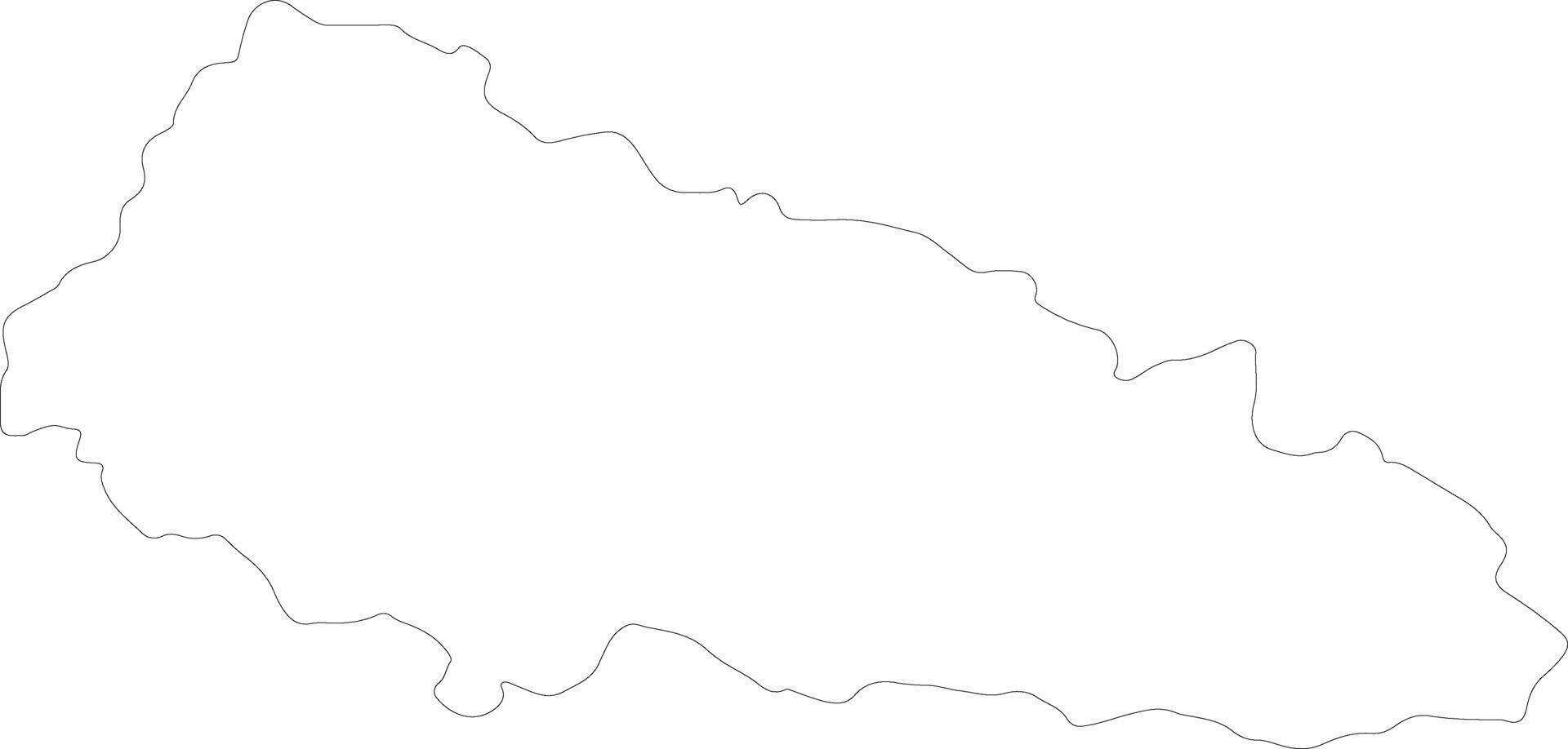transkarpaten Oekraïne schets kaart vector