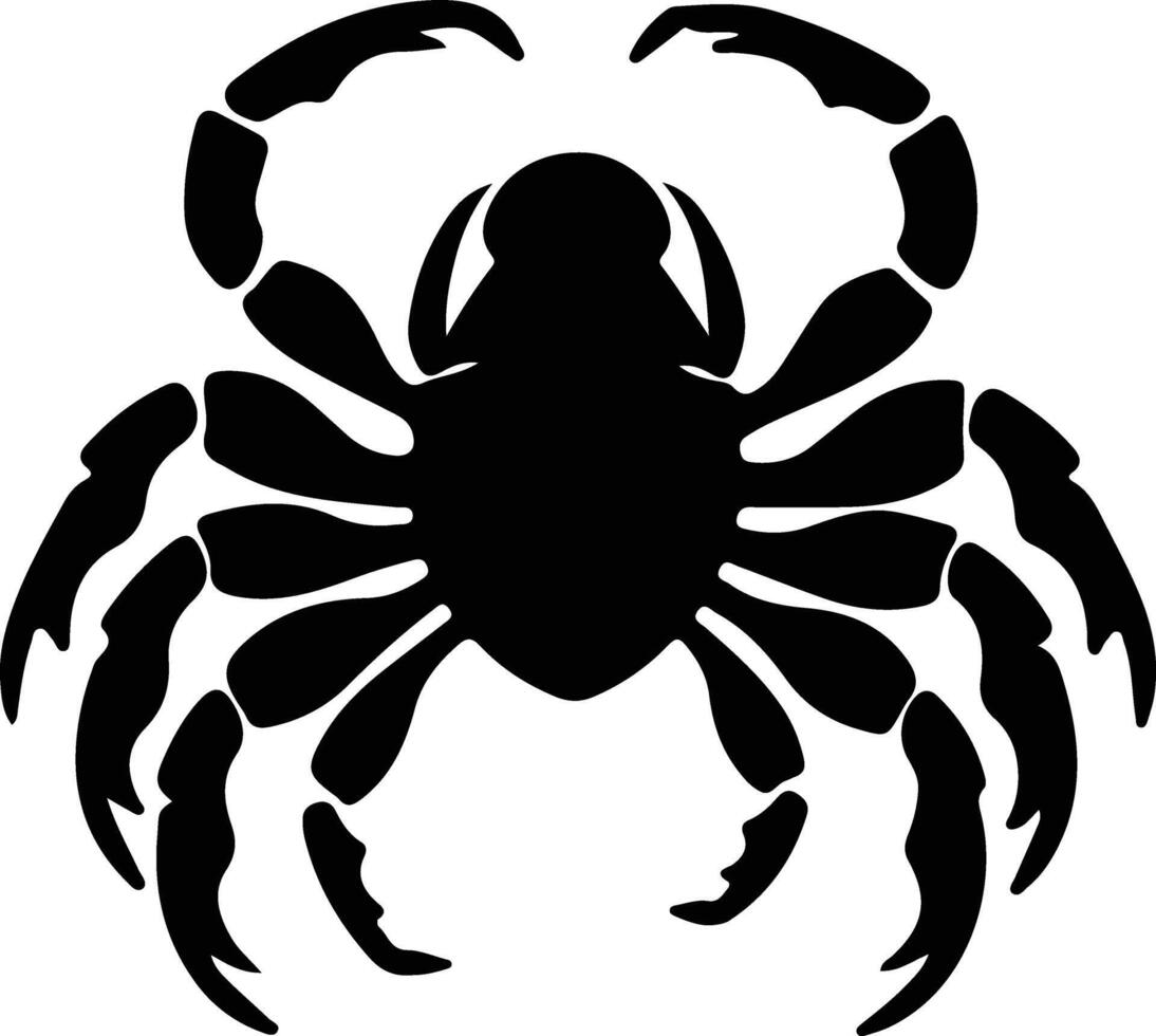 geleedpotige zwart silhouet vector