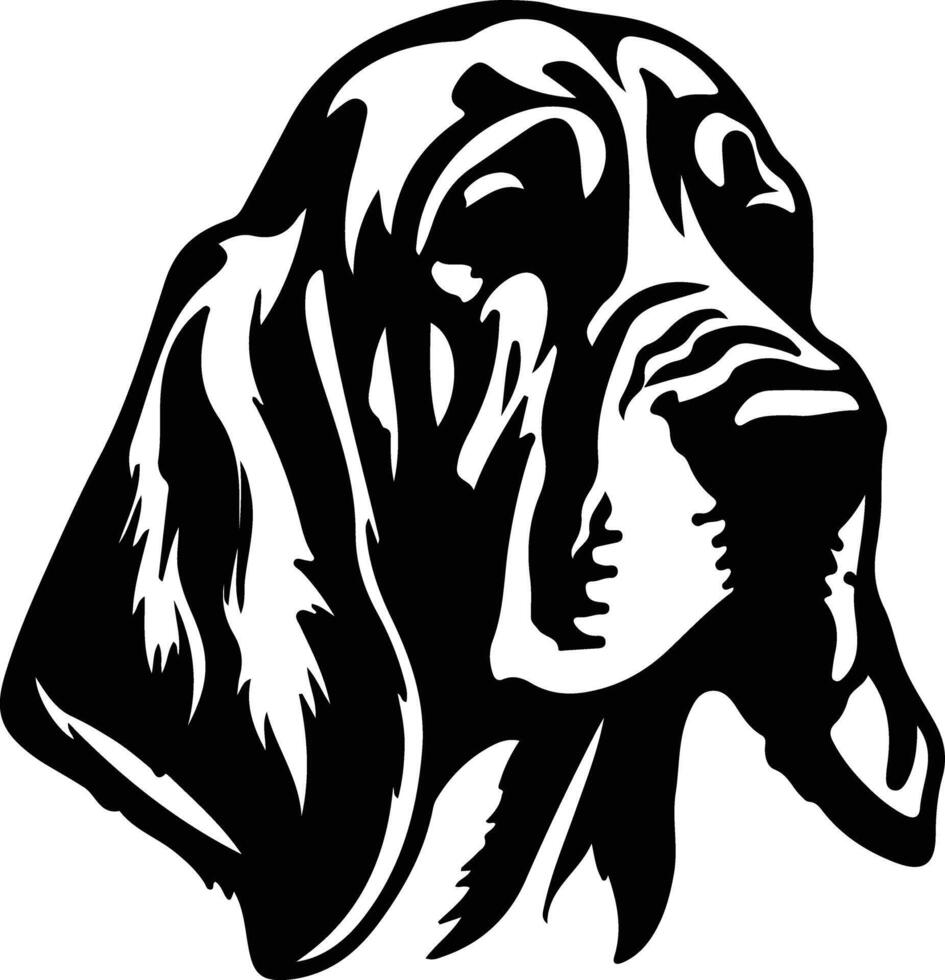 bloedhond zwart silhouet vector