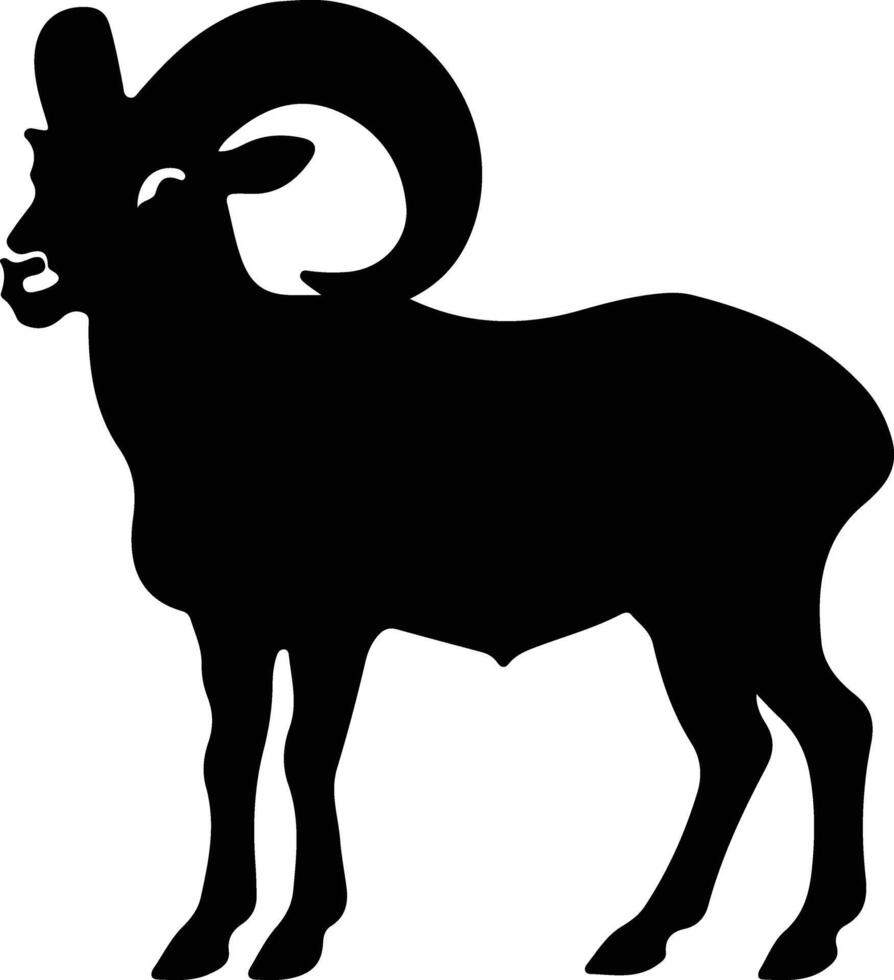 dall schapen zwart silhouet vector