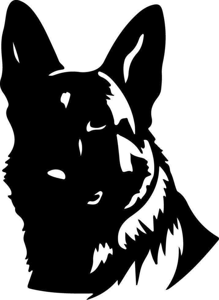 Duitse herder silhouet vector