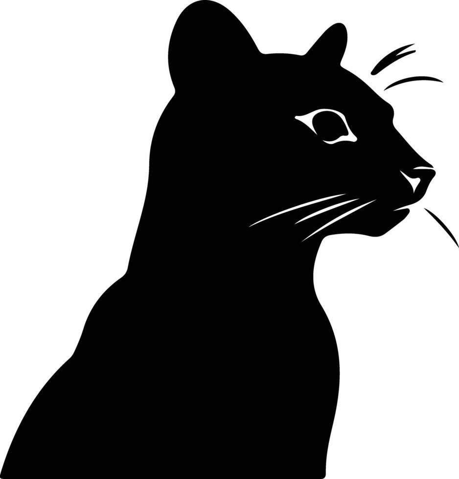 fossa zwart silhouet vector