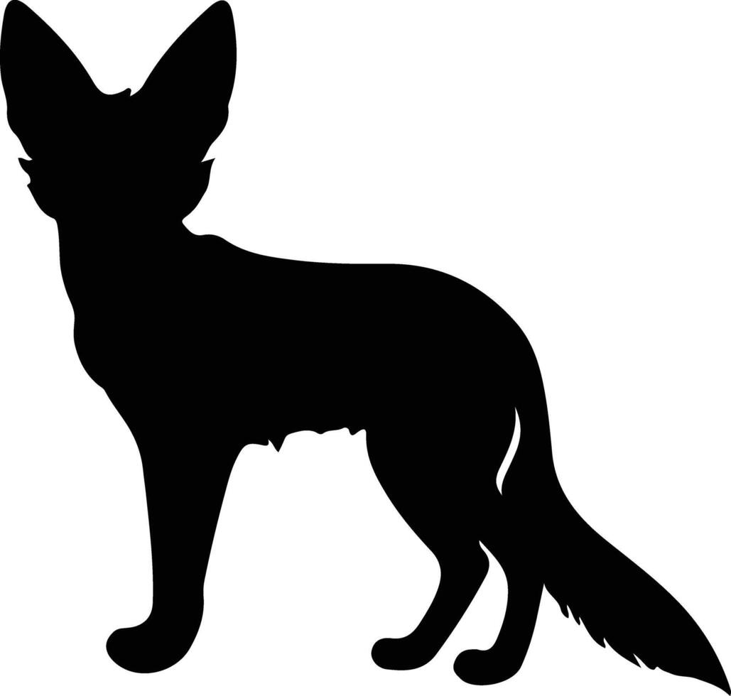 galago's zwart silhouet vector