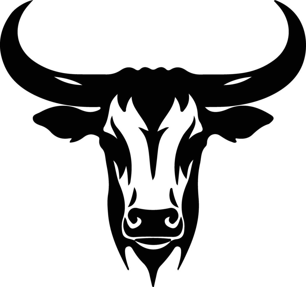 Longhorn zwart silhouet vector