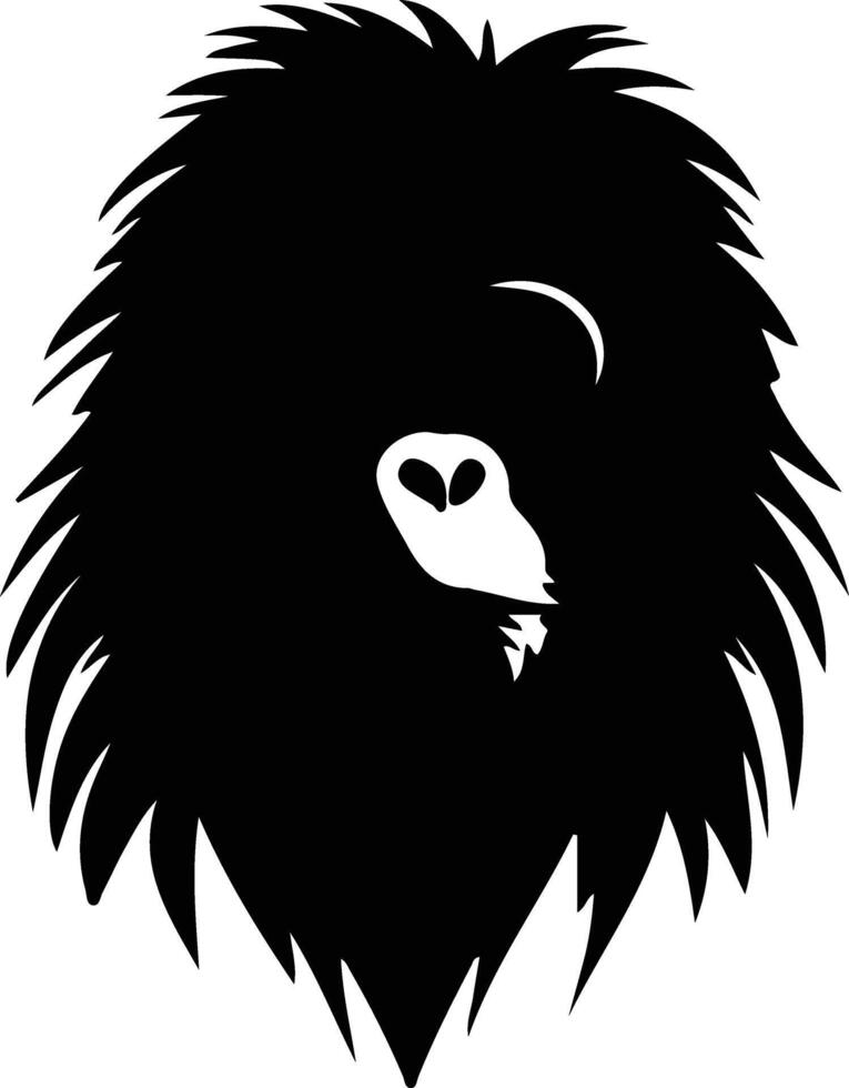 siamang zwart silhouet vector