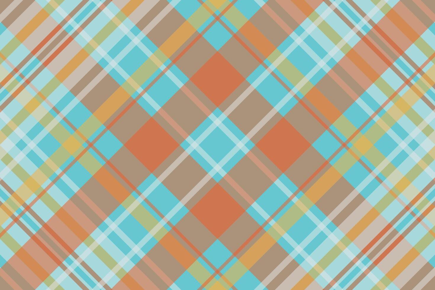 tartan geruit patroon met textuur en zomerkleur. vector