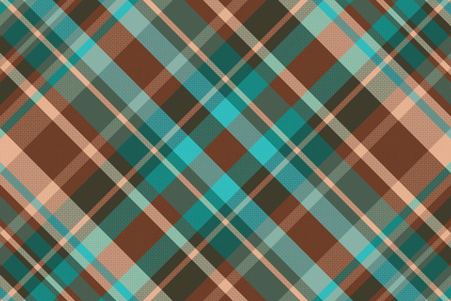 tartan geruit patroon met textuur en warme kleur. vector