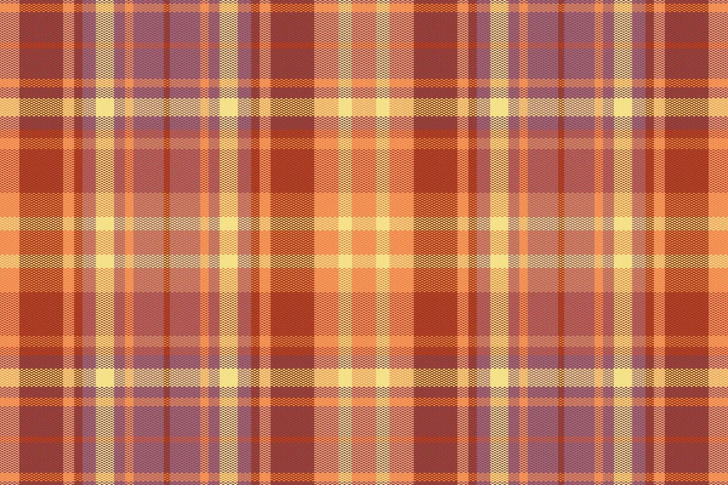 tartan geruit patroon met textuur en warme kleur. vector