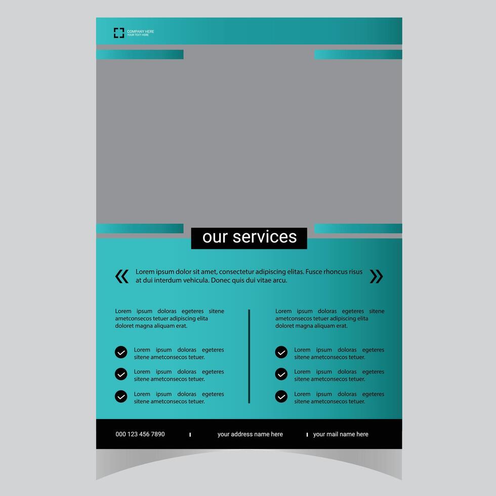 brochure folder ontwerpsjabloon lay-out vector