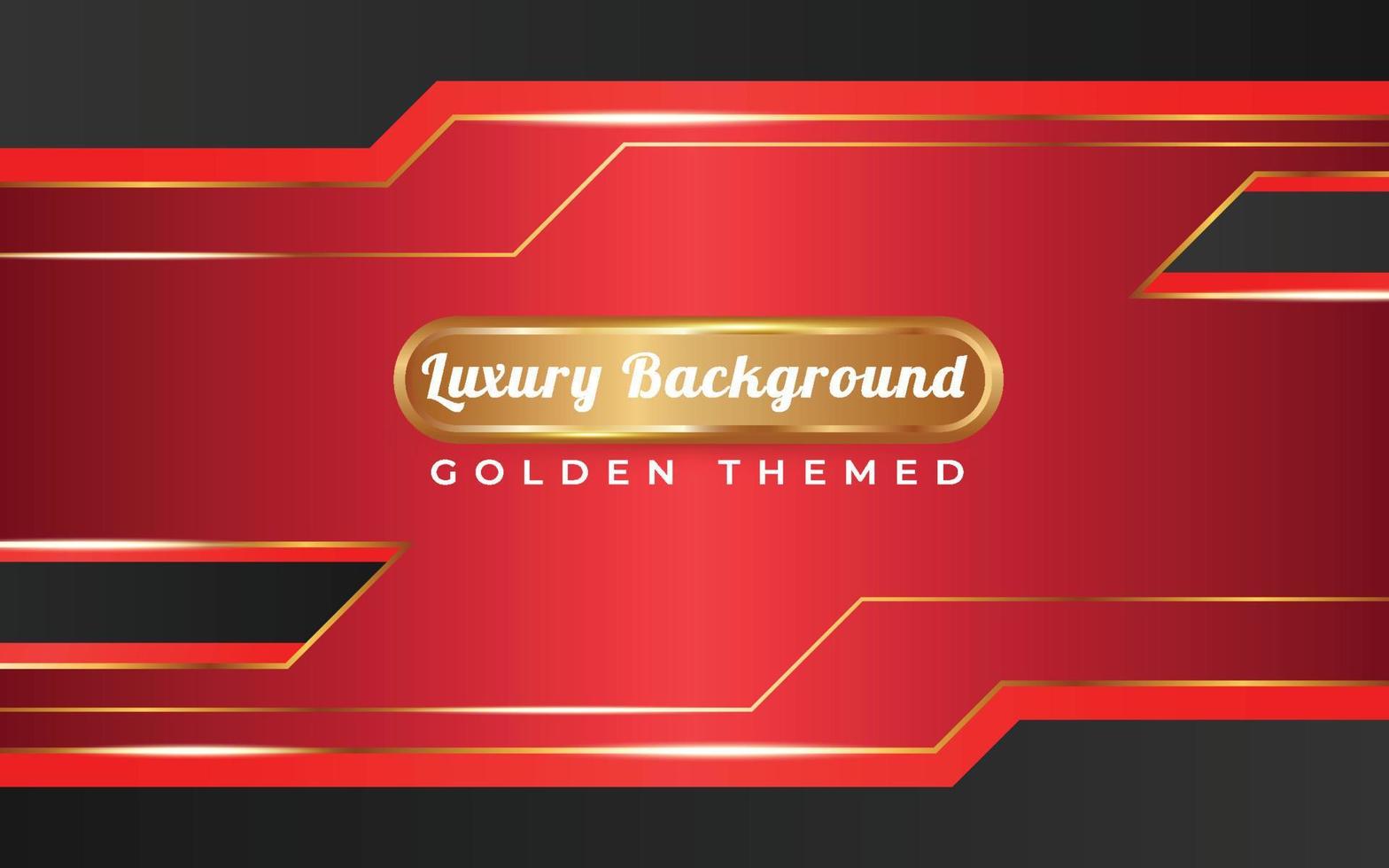 luxe rode achtergrond gouden thema vector