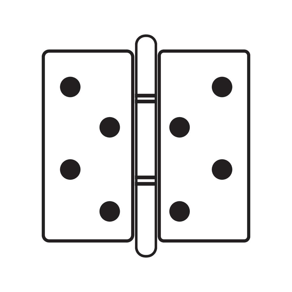 deur scharnieren icoon logo vector ontwerp sjabloon