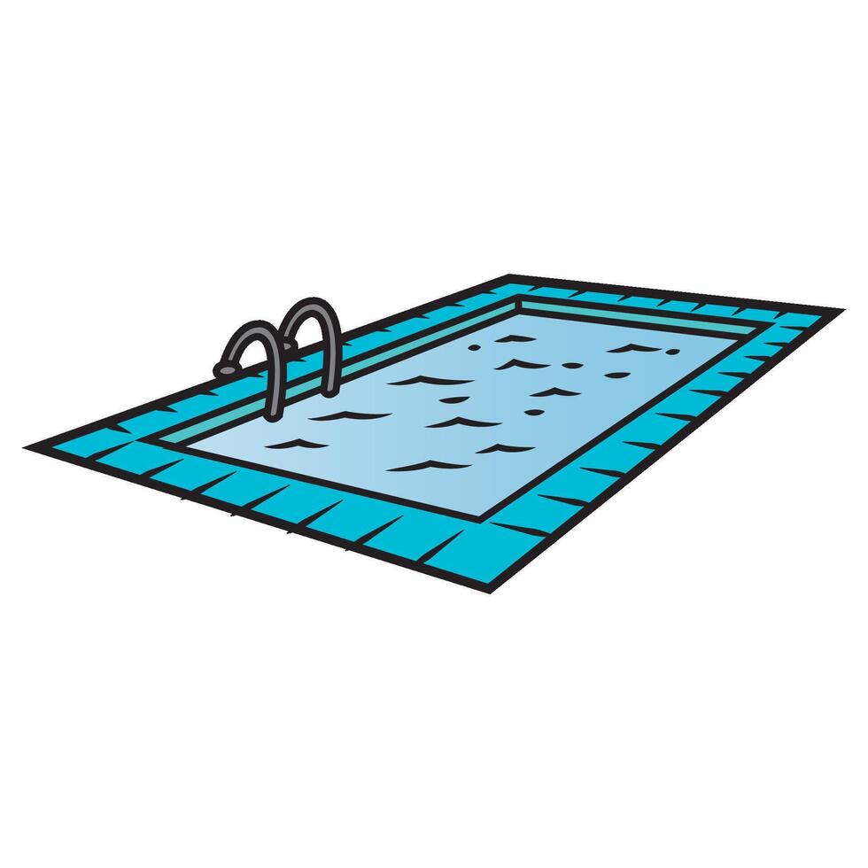 zwemmen zwembad icoon logo vector ontwerp sjabloon