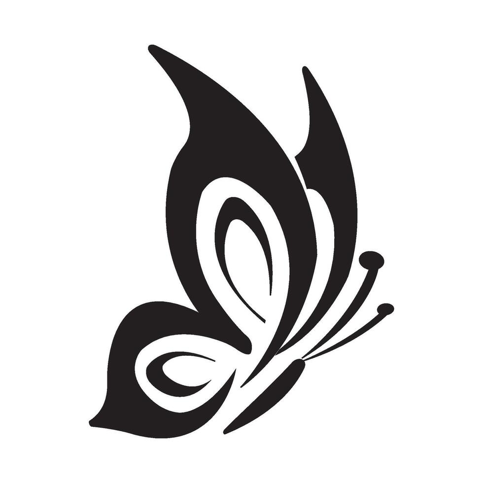 vlinder icoon logo vector ontwerp sjabloon