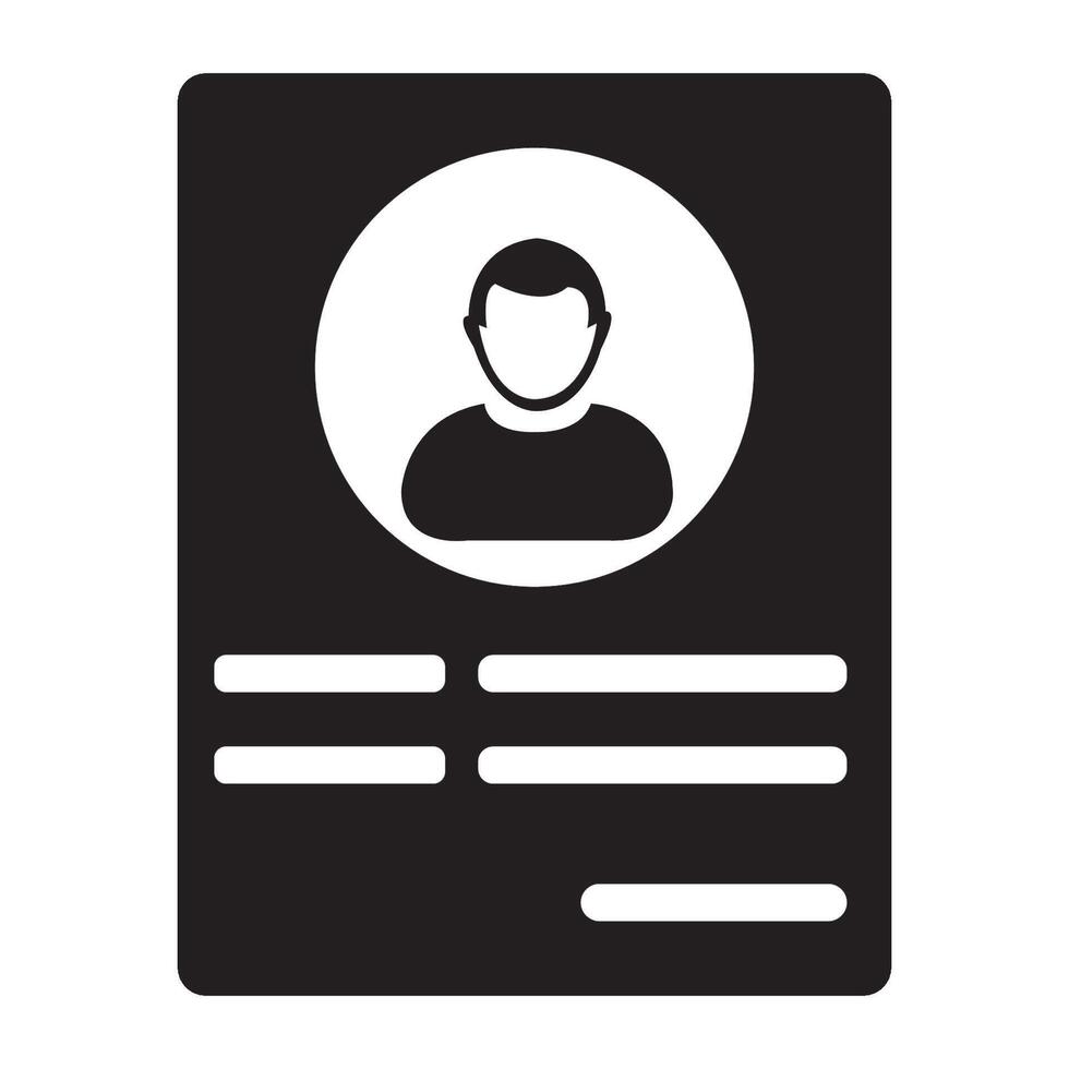 identiteit kaart icoon logo vector ontwerp sjabloon