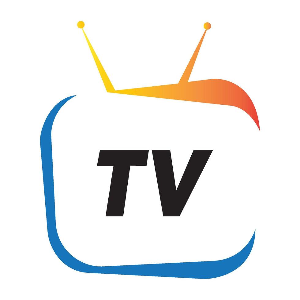 televisie icoon logo vector ontwerp sjabloon